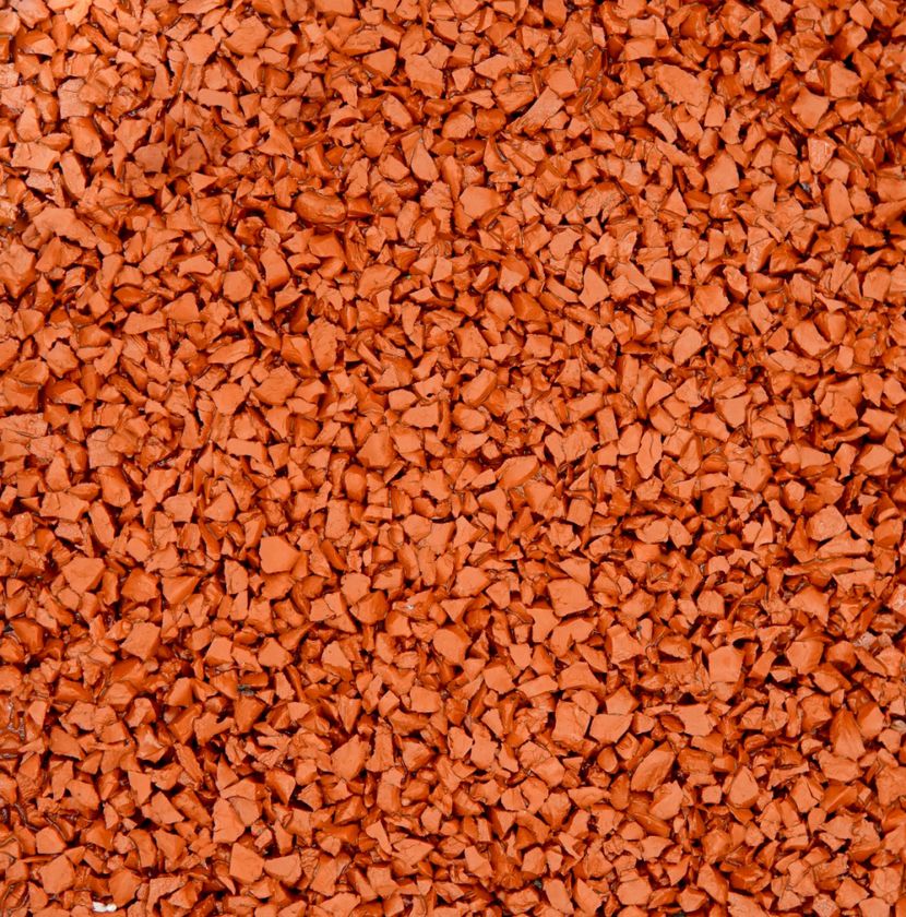 bright red rubber